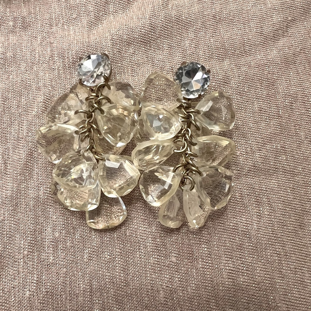 J. Crew rhinestone earrings